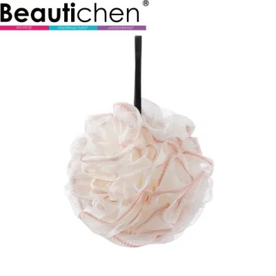 Beautichen Precio razonable Esponja de ducha corporal de baño suave Colores surtidos Bola de baño de limpieza de ducha de malla de PE suave