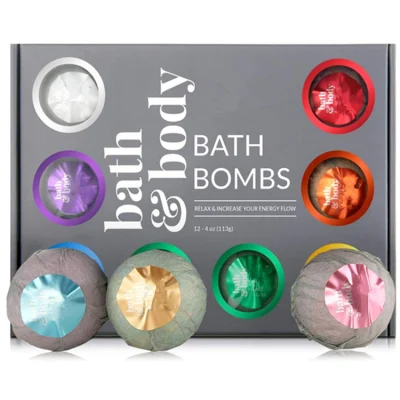 Juego de regalo de bombas de baño de burbujas de SPA hechas a mano naturales para Kit Balls Fizzies